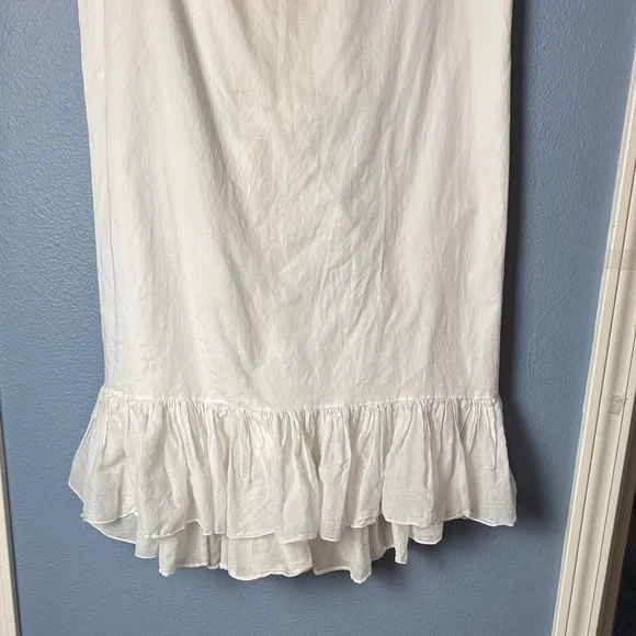 Vintage Bustle Style White Ruffled Skirt - Picture 4 of 4
